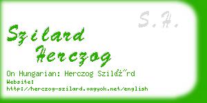 szilard herczog business card
